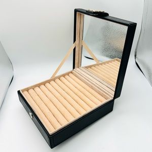 Glenor Co Ring Box Organizer ✨54 Slot✨ Classic Jewelry Display Case Holder